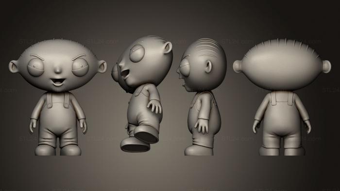 Toys (Stewie Griffin, TOYS_0343) 3D models for cnc